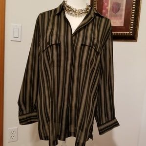 Black Ladies Dress Shirt